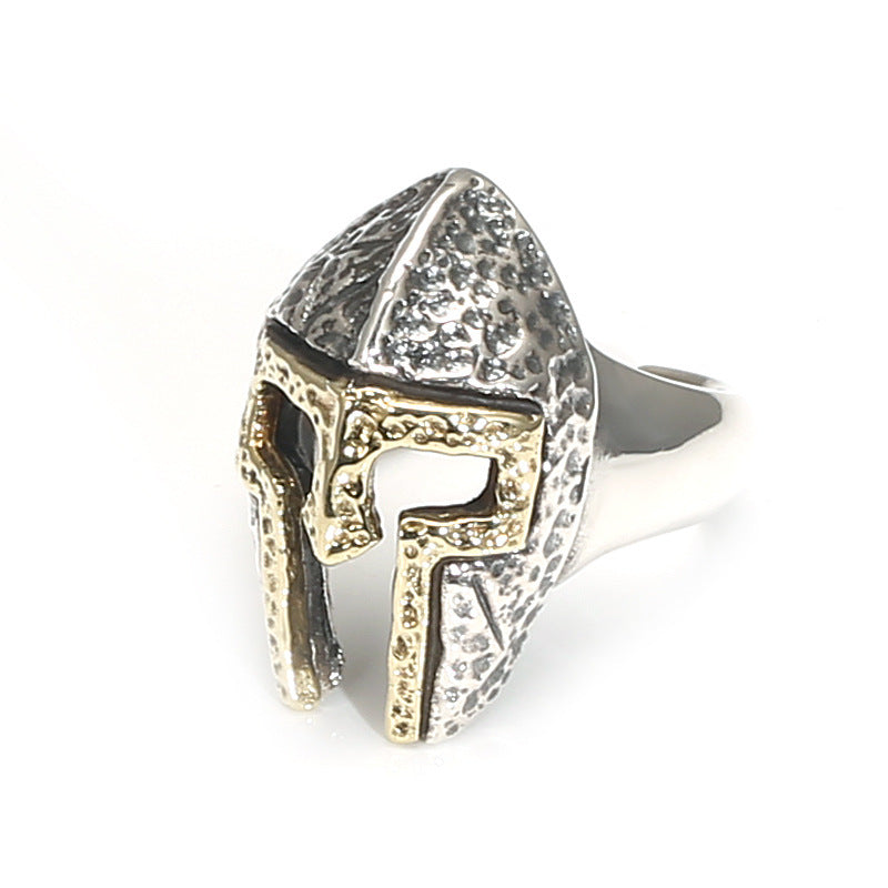 Hero Of Sparta Retro S925 Pure Mask Ring