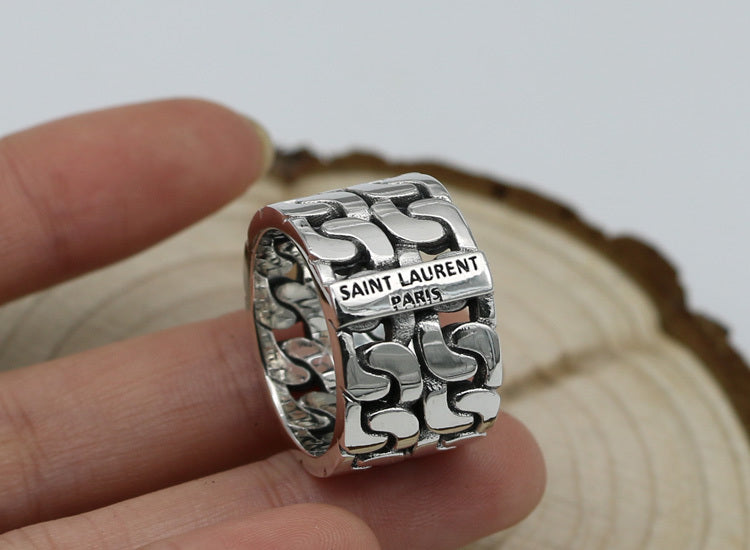 Personality Popular Ring Couple Pair Ring Ring Creative Fashion Thai Silver Retro Ring