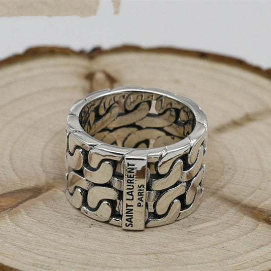 Personality Popular Ring Couple Pair Ring Ring Creative Fashion Thai Silver Retro Ring