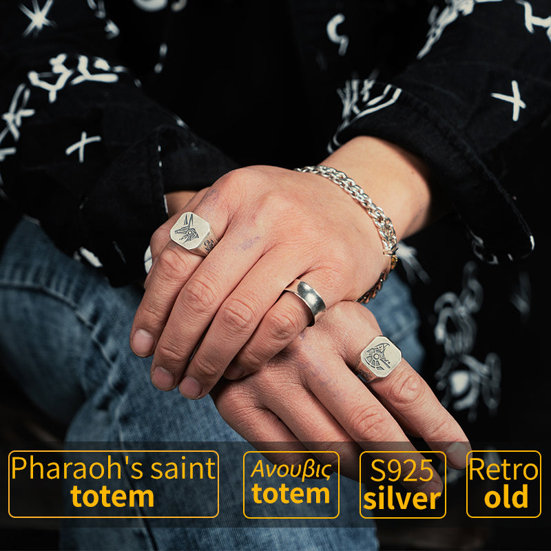 Egyptian Gods Eye Of Horus Thai Silver Ring