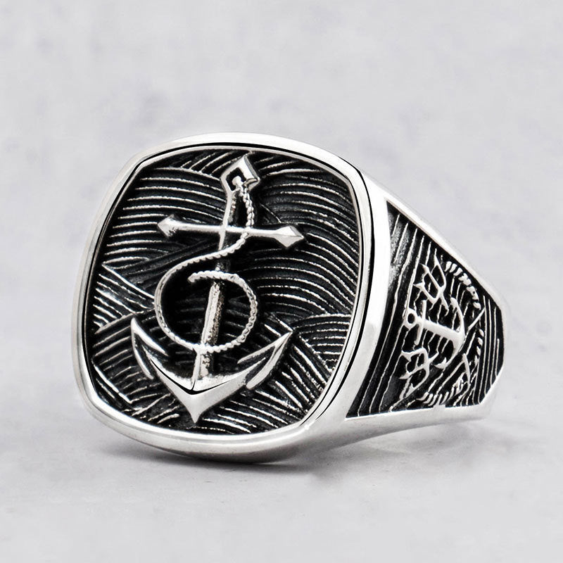 Design Personalized Single Navy Style Index Finger Ring