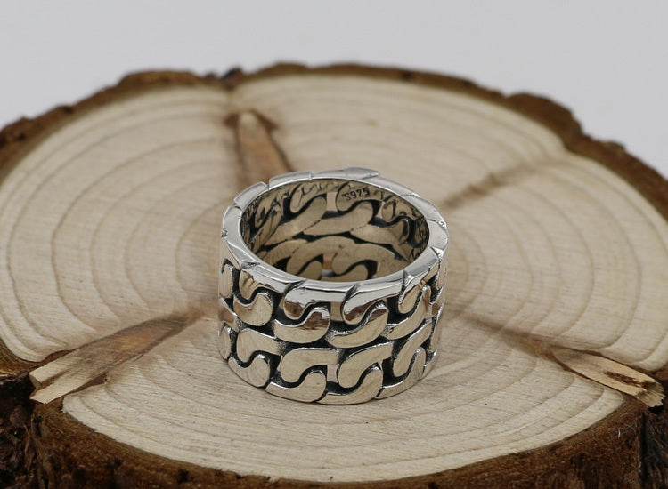 Personality Popular Ring Couple Pair Ring Ring Creative Fashion Thai Silver Retro Ring
