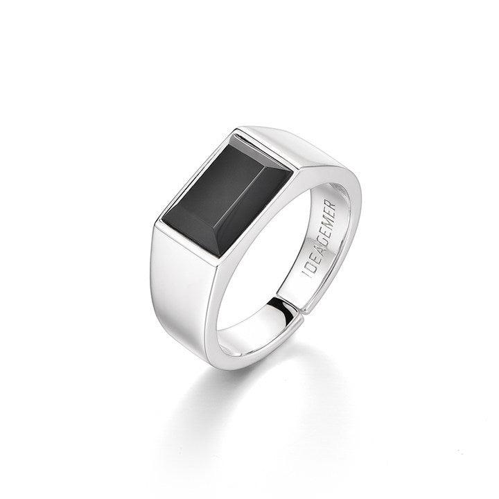 Men's Sterling Silver Ring Index Finger Tail Ring