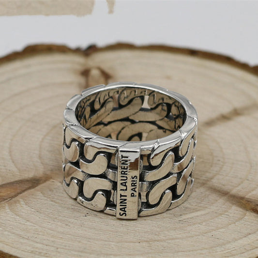 Personality Popular Ring Couple Pair Ring Ring Creative Fashion Thai Silver Retro Ring